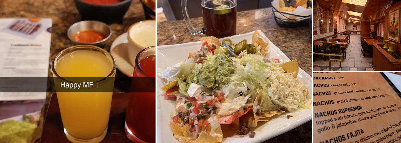 Blue Margaritas Mexican Bar & Grill Menu