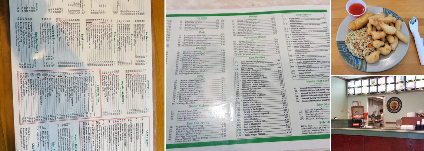 Sunny China House Menu