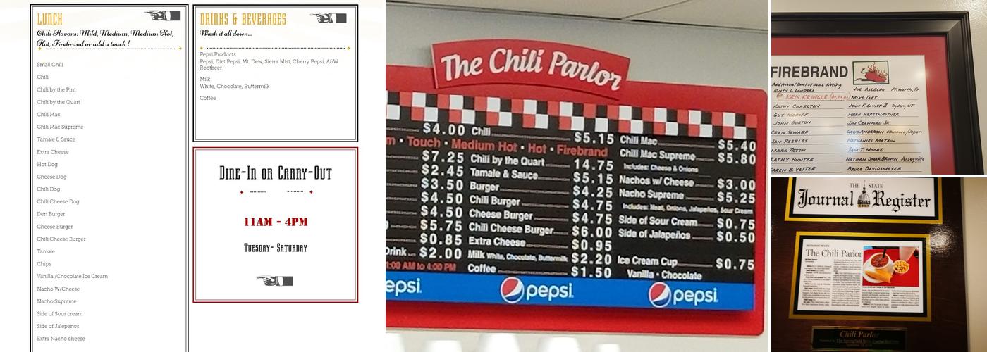 The Chili Parlor Menu