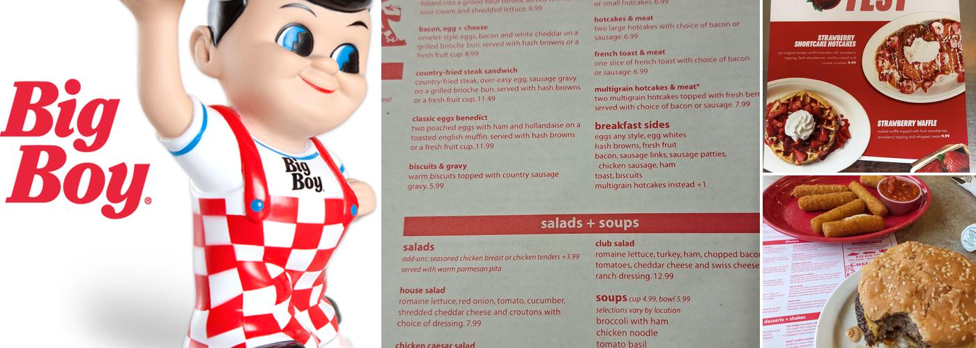 Big Boy Menu