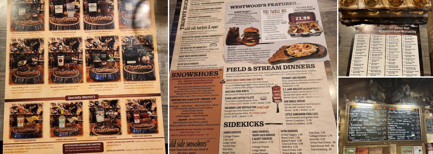 Westwoods Lodge Pub & Grill Menu