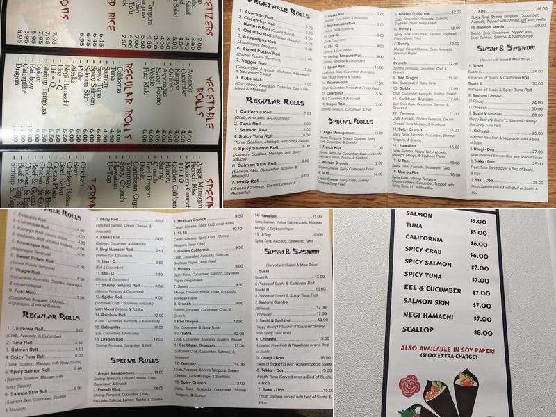 Happy Sushi Menu