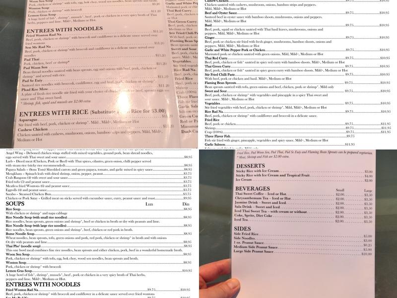 Magic Kitchen Menu