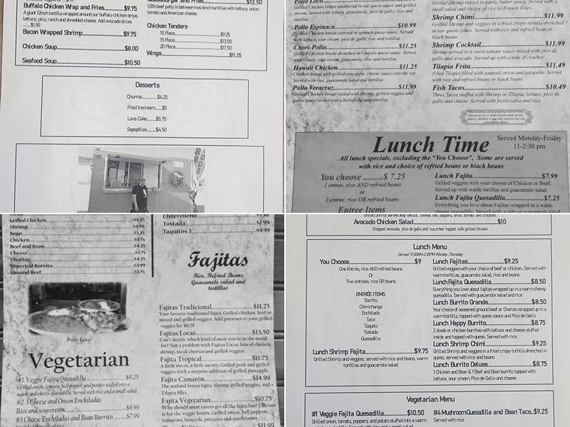 Cocina Hernandez Menu