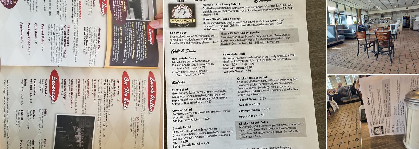 Mama Vicki's Coney Island North Menu