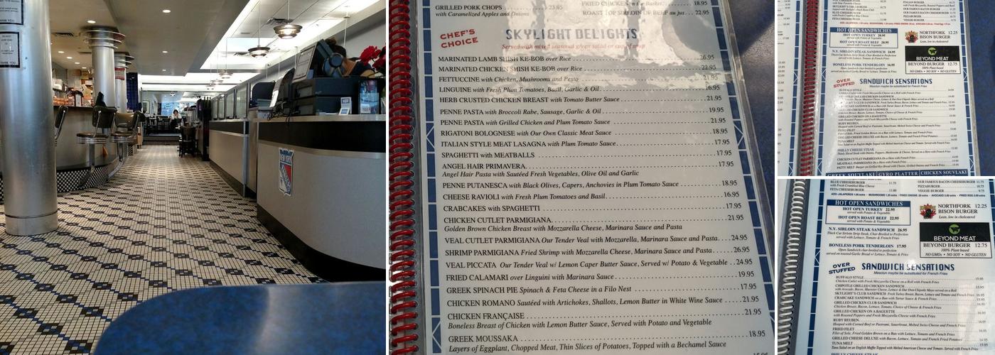 Skylight Diner Menu