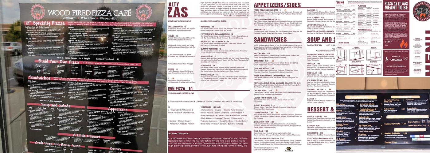 Bricks Wood Fired Pizza - Naperville Menu