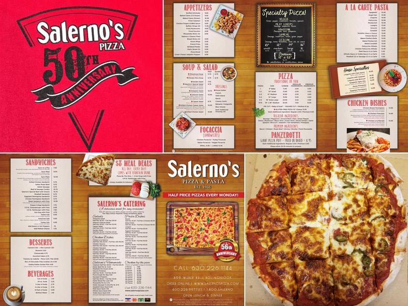 Salerno's Pizza of Bolingbrook Menu