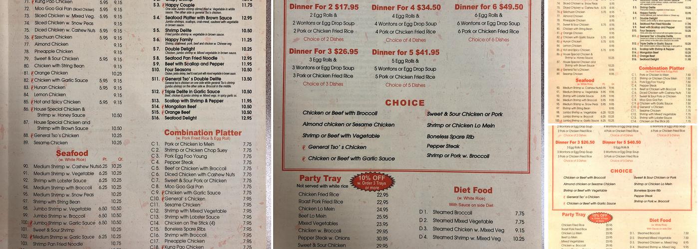 Peking Kitchen Menu