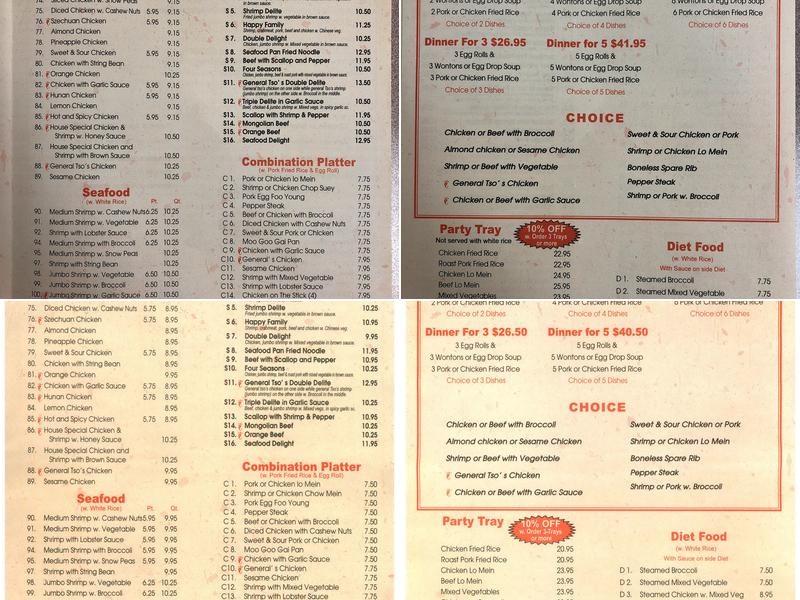 Peking Kitchen Menu