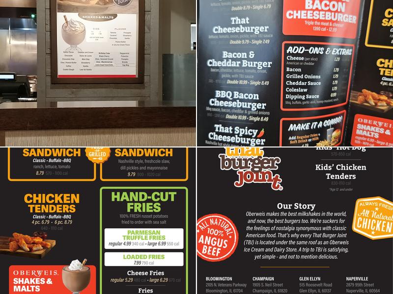 That Burger Joint Menu