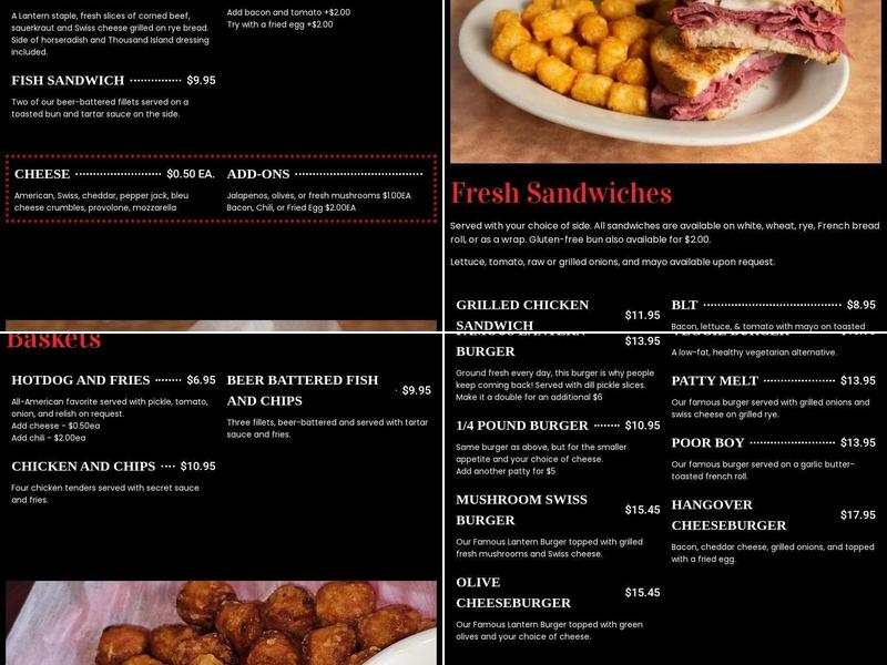 Lantern Menu