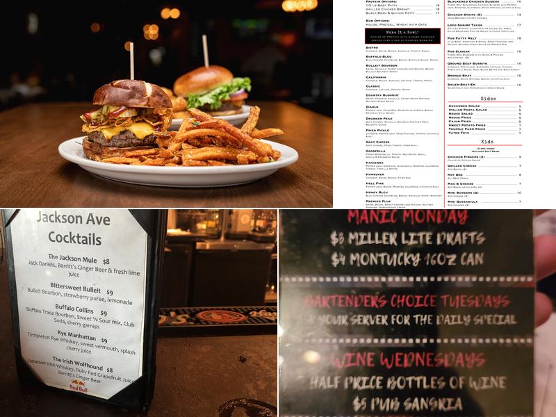 Jackson Avenue Pub Menu