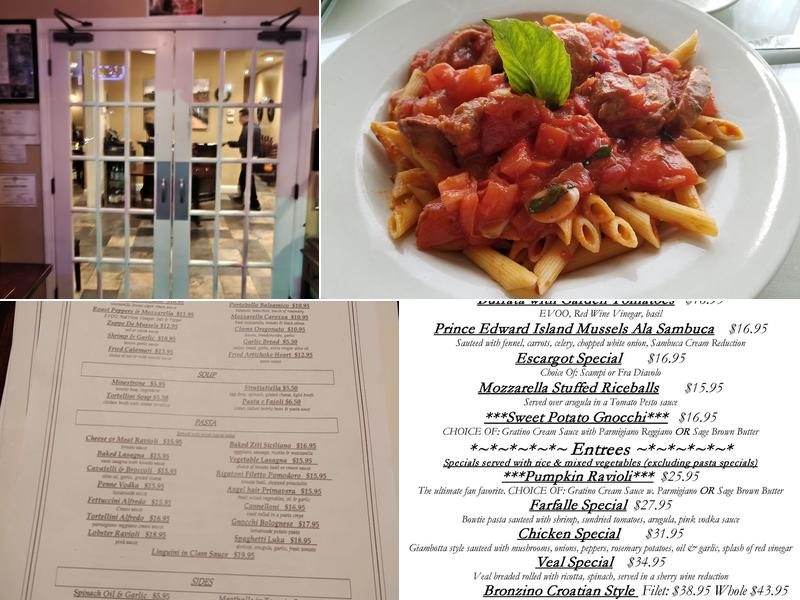 Luka's Italian Cuisine Menu