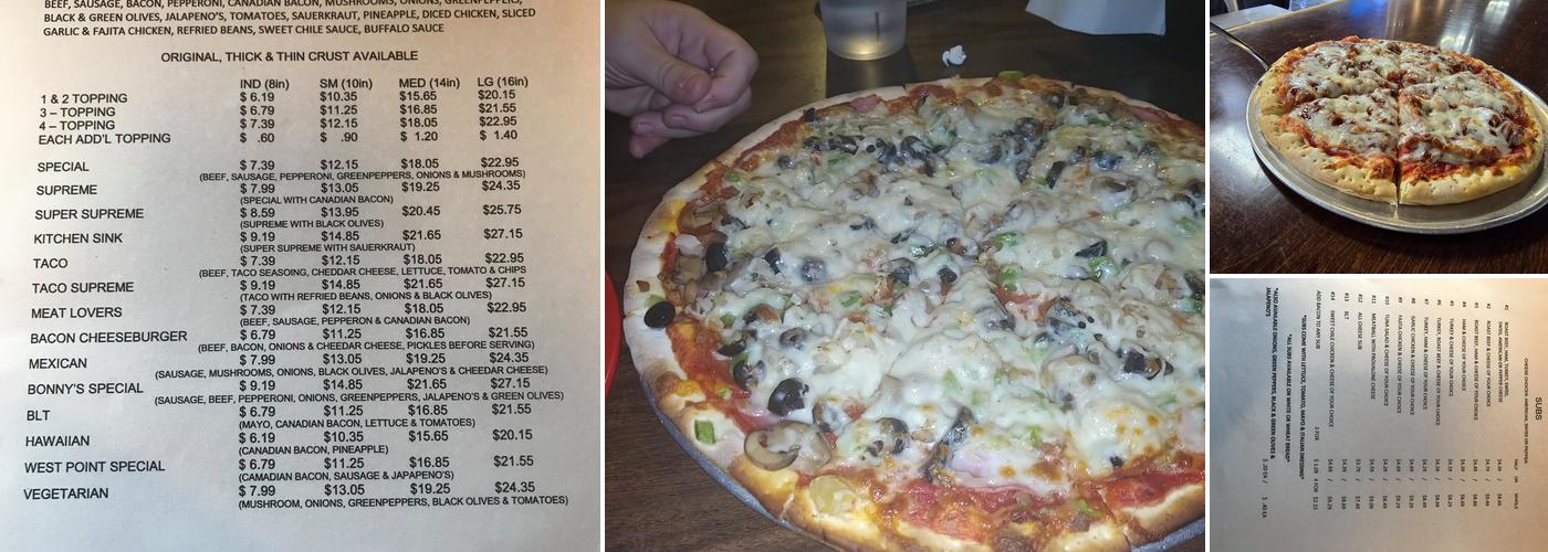 Brad's Pad, Inc. Menu