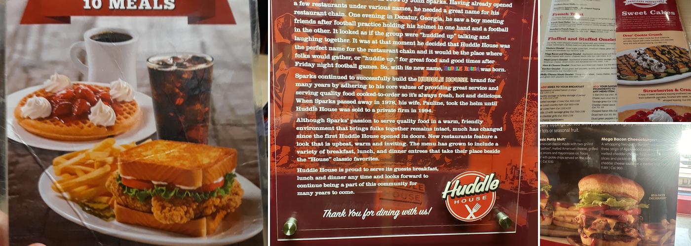Huddle House Menu