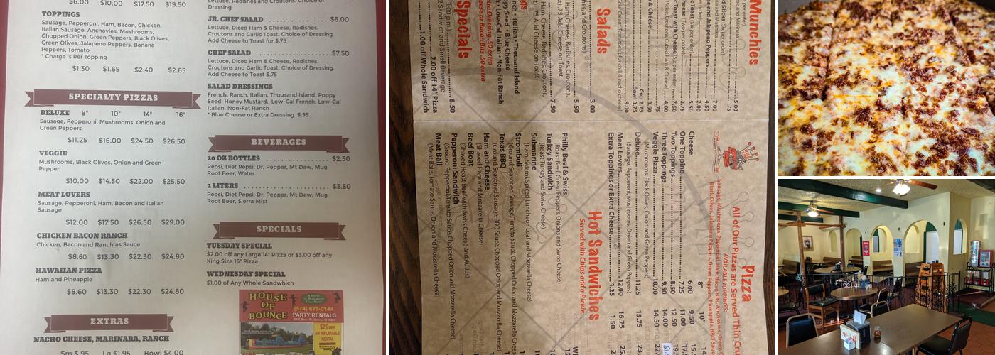 Pizza King Menu