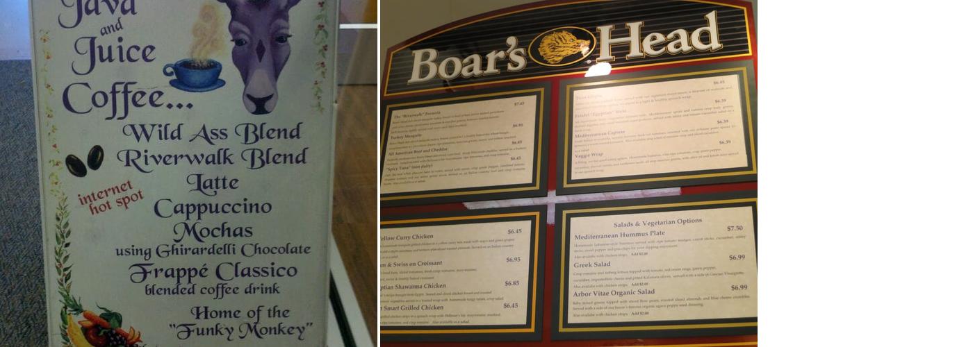 Arbor Vitae Java & Juice Menu