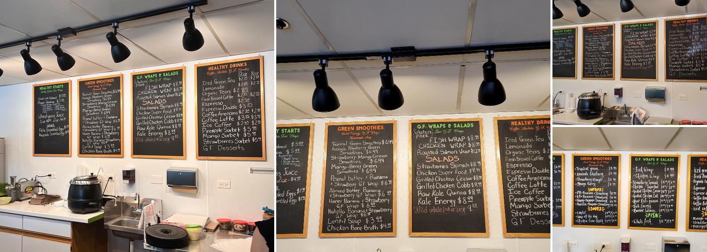 Green Healthy Cafe Menu