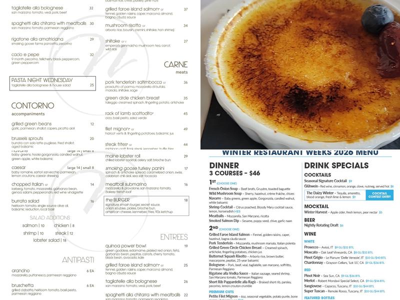 Cafe Navarre Menu