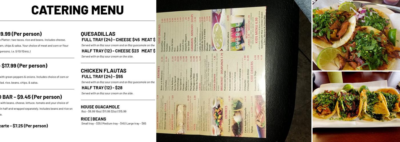 Los Burritos Tapatios Menu