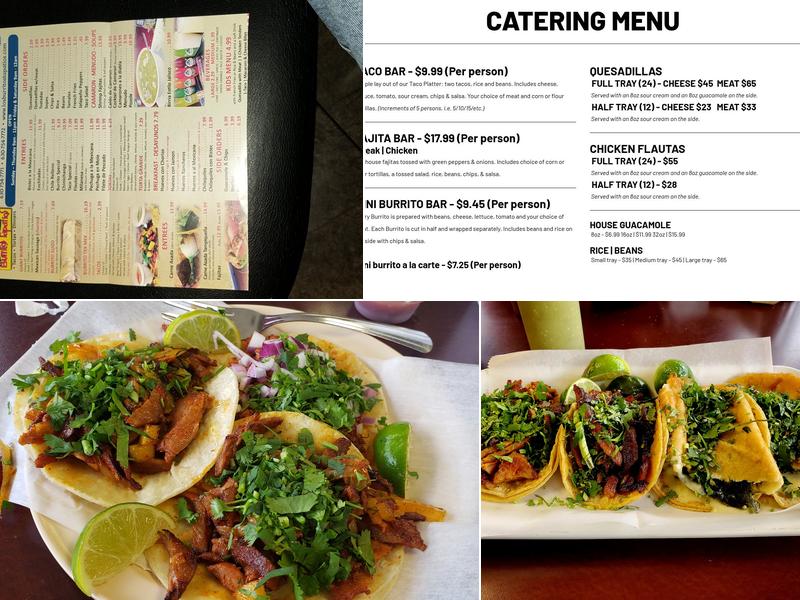 Los Burritos Tapatios Menu