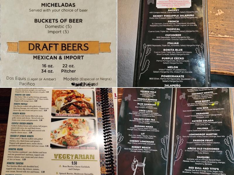 Salsa's Mexican Grill Menu
