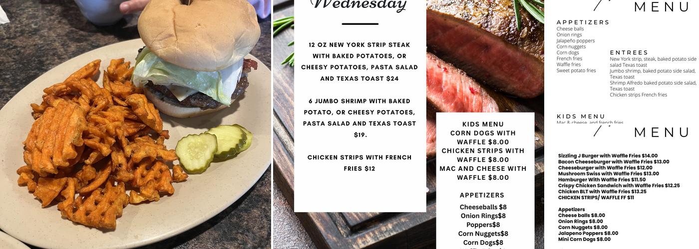 Sizzlin’ J’s Menu