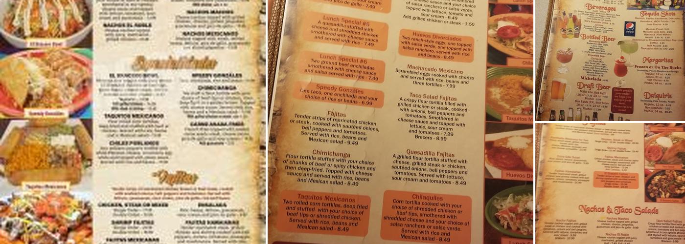 El Bracero La Porte Menu