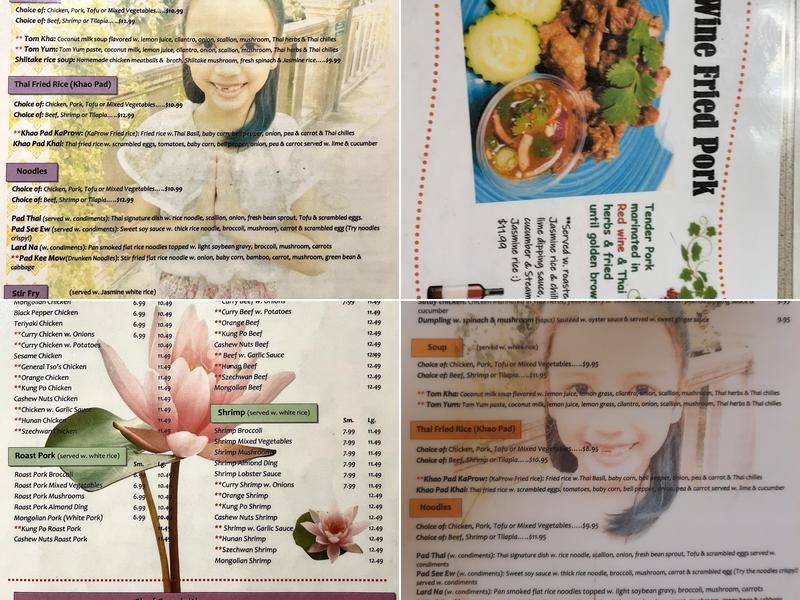 Taste Of Asia Thai & Chinese Menu