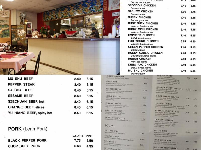 Hong Kong Kitchen Menu