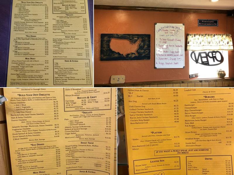 Jeannie's House Diner 2 Menu