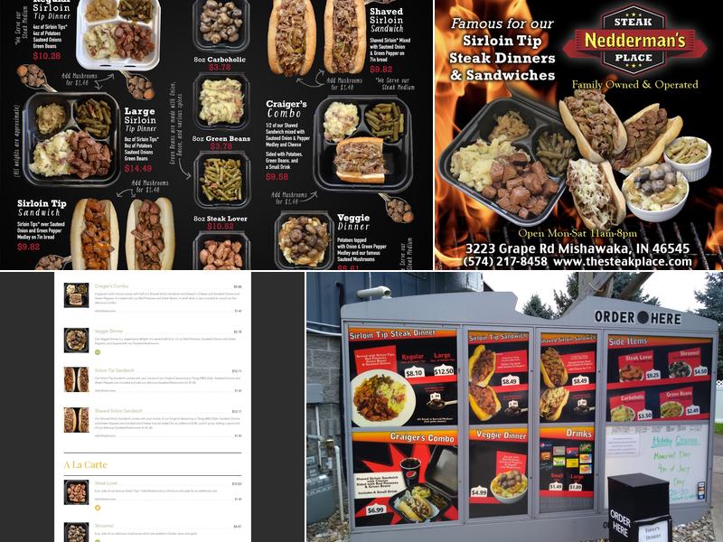 Nedderman's Steak Place Menu