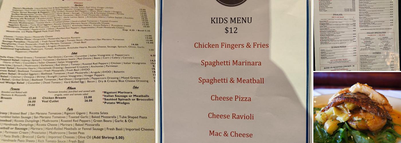 Rosebud Italian Specialties & Pizzeria Menu
