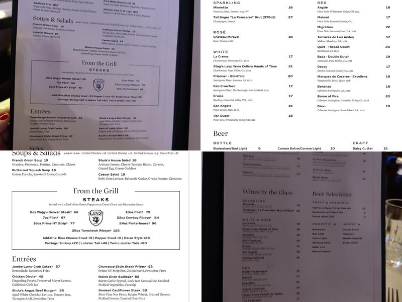 Shula's Steak House Menu