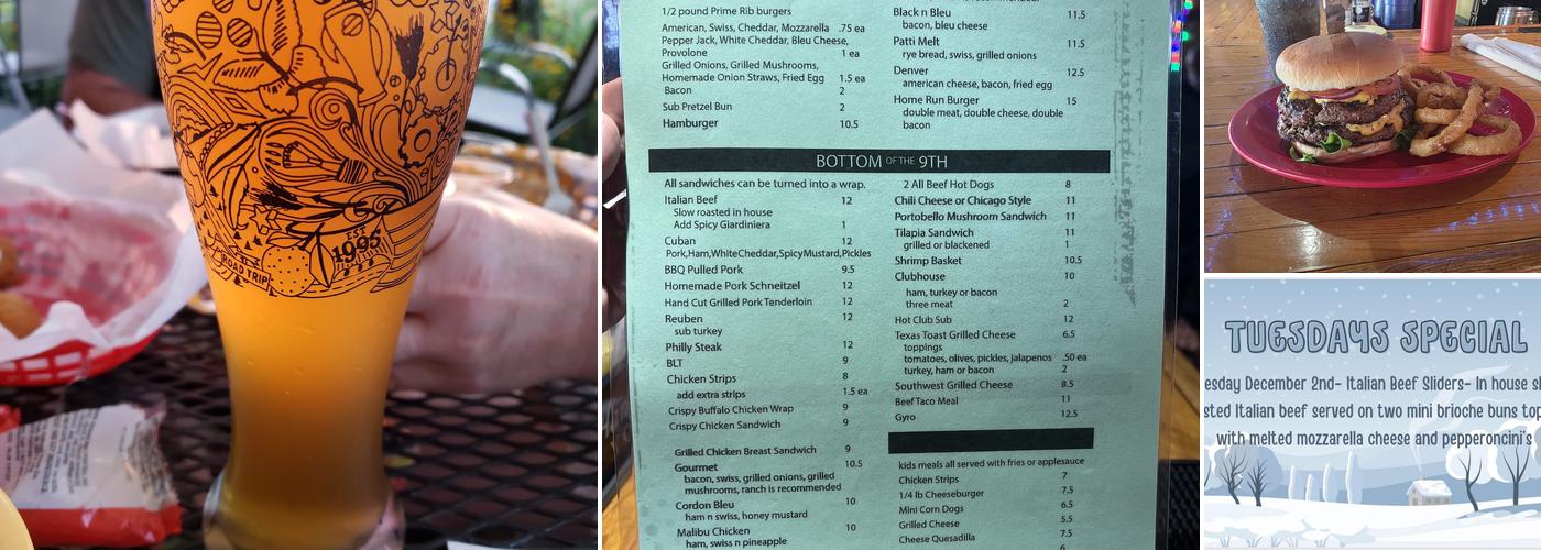 3rd Base Bar & Grill Menu