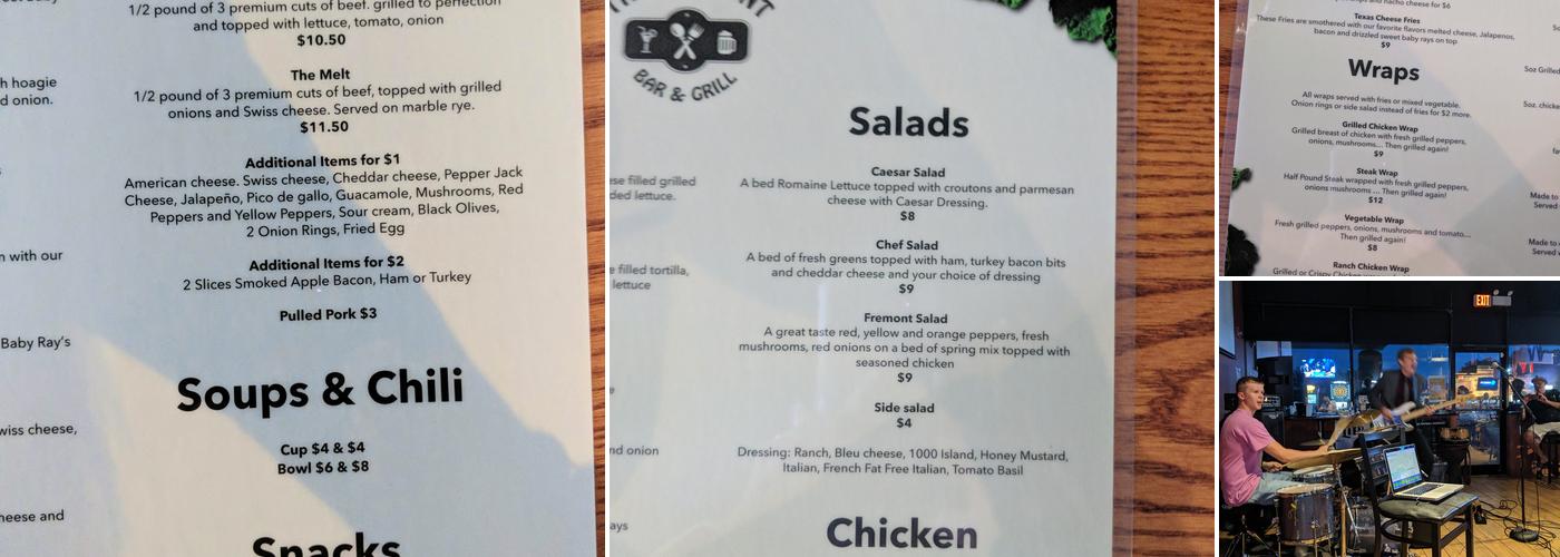 The Fremont Bar & Grill Menu