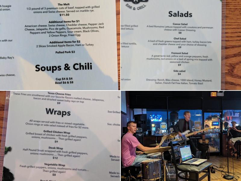 The Fremont Bar & Grill Menu