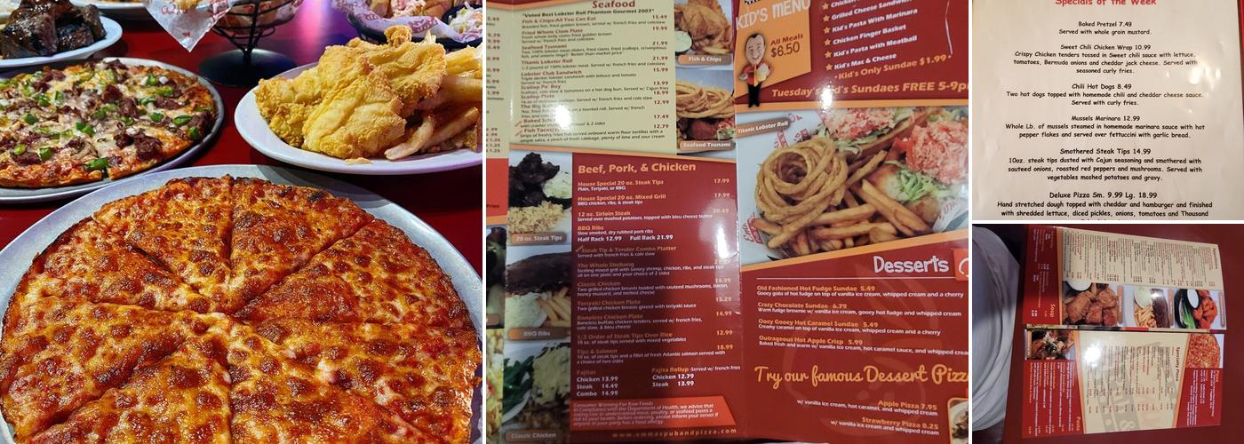 Emma's Pub & Pizza Menu
