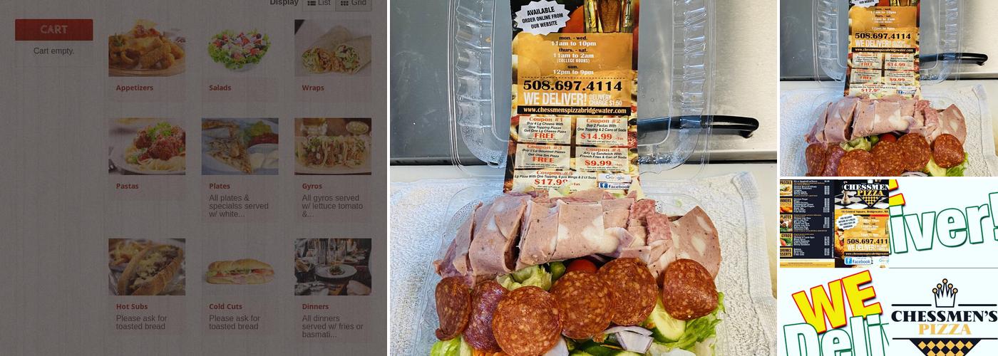 Chessmen's Pizza Bridgewater Menu