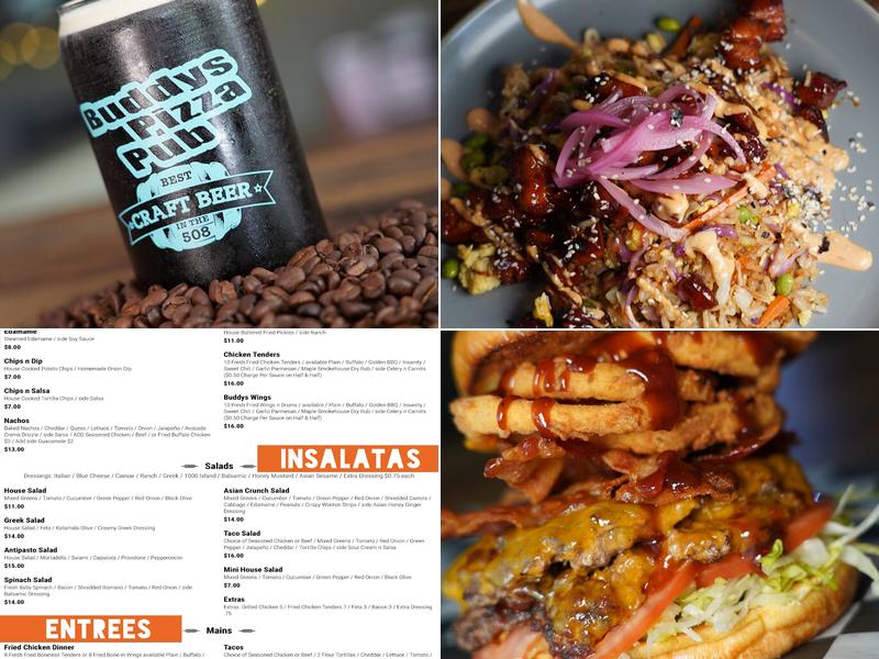 Buddys Pizza Pub Menu