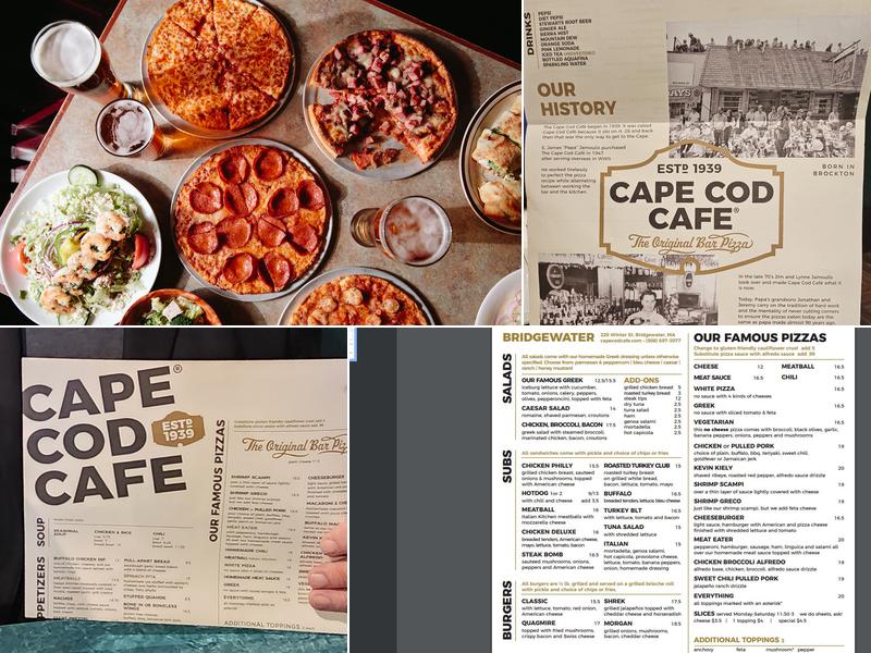 Cape Cod Cafe Pizza Menu