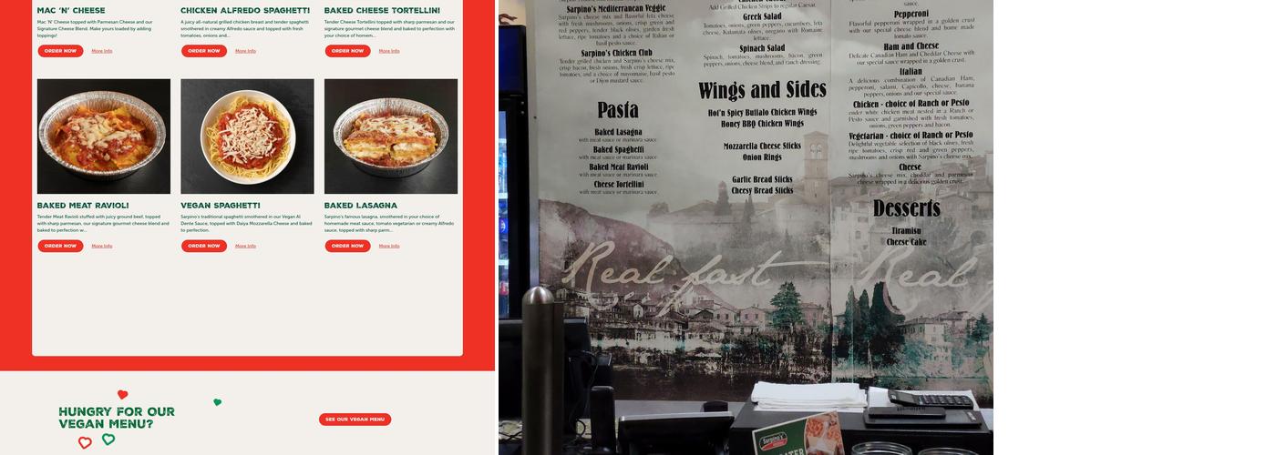 Sarpino's Pizzeria Evanston Menu