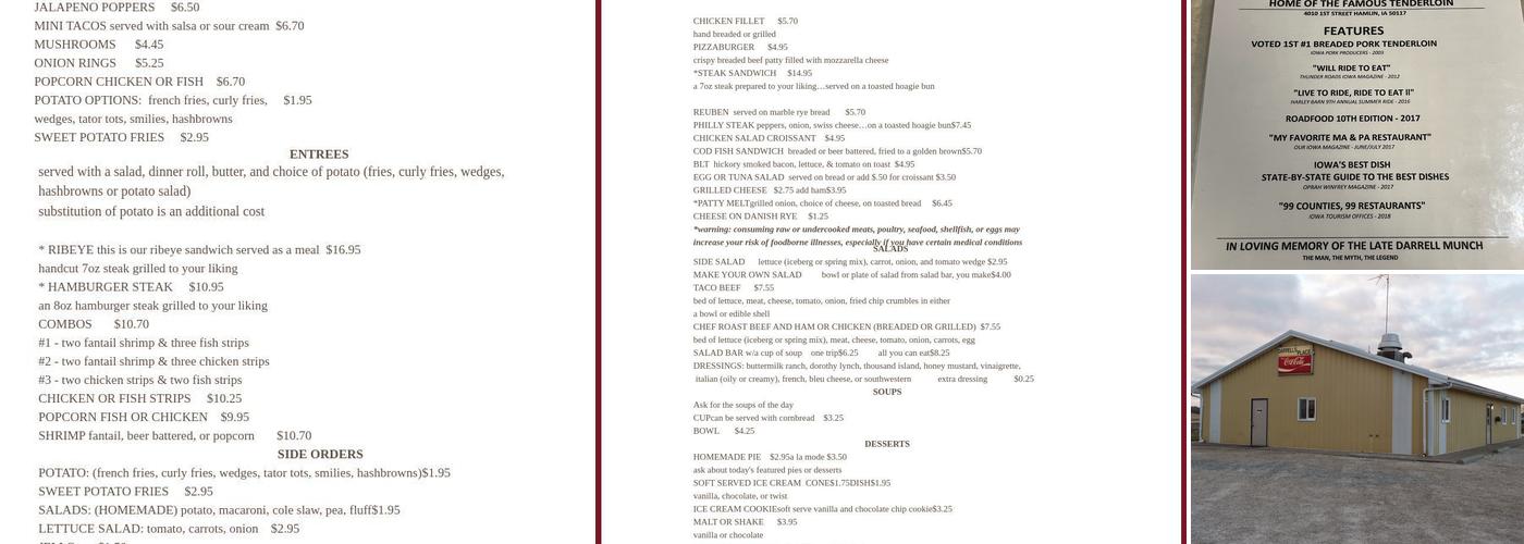 Darrell's Place Menu