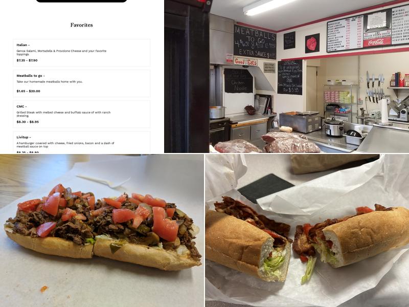 Submarine Galley Menu