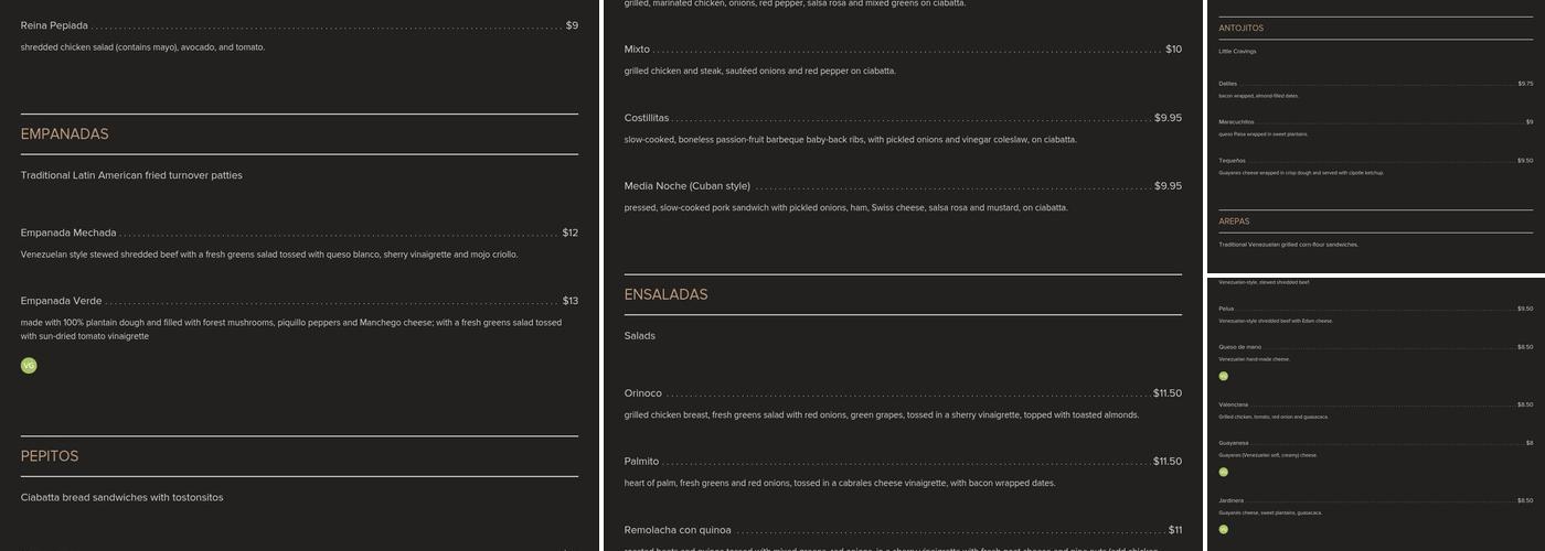 The Shawmut Inn Menu