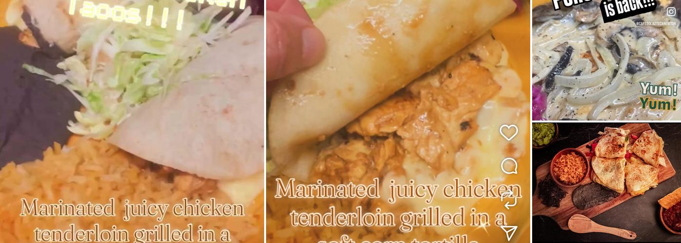 Cafe Sol Azteca Menu