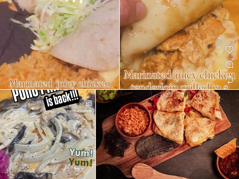 Cafe Sol Azteca Menu