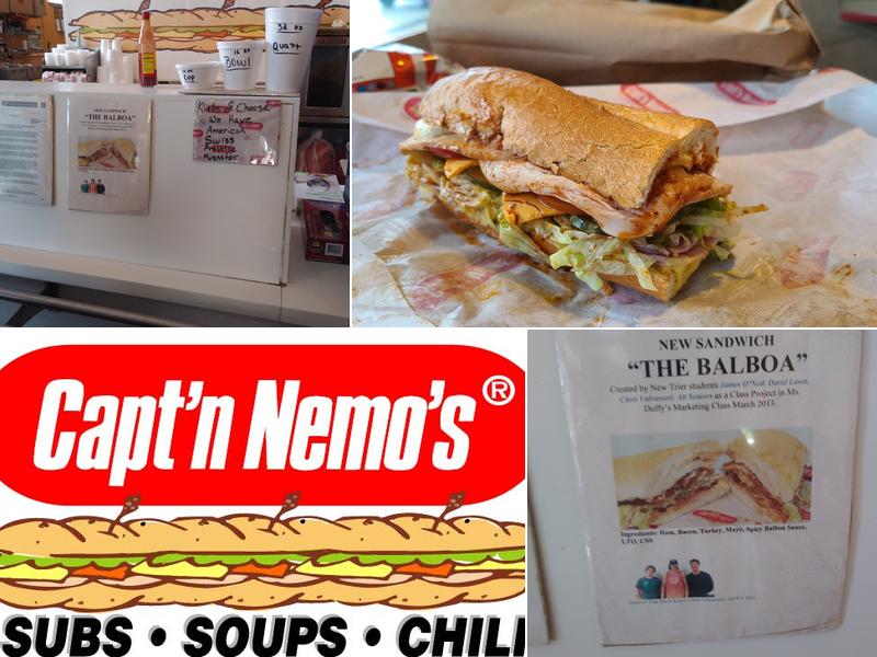 Capt'n Nemo's Winnetka Menu