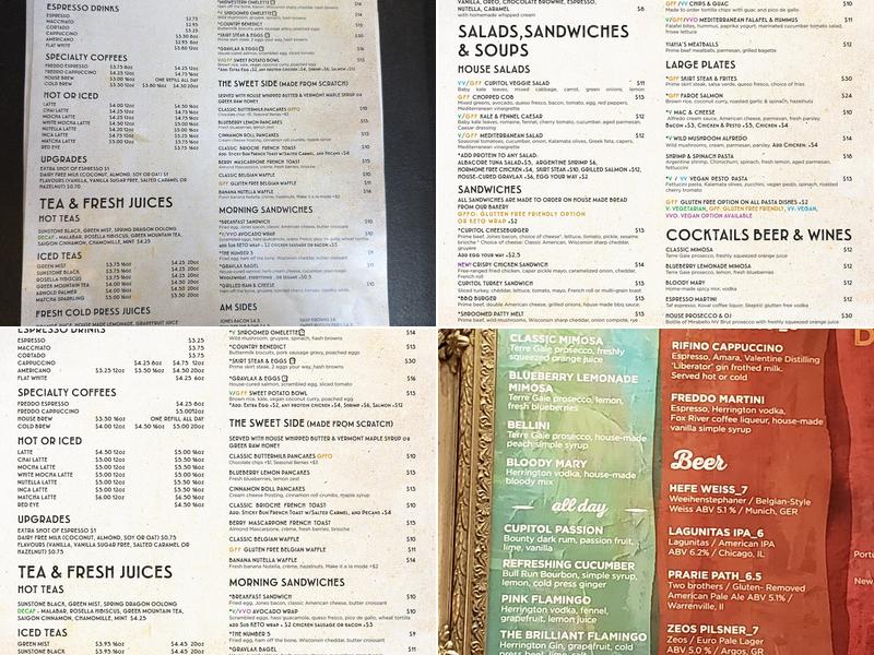 Cupitol Coffee & Eatery (Evanston) Menu